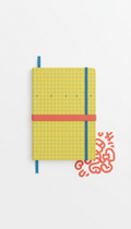 Soft-Touch Notebook Doodle Grid Edition