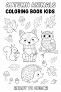 Autumn Animals Coloring Book Cover