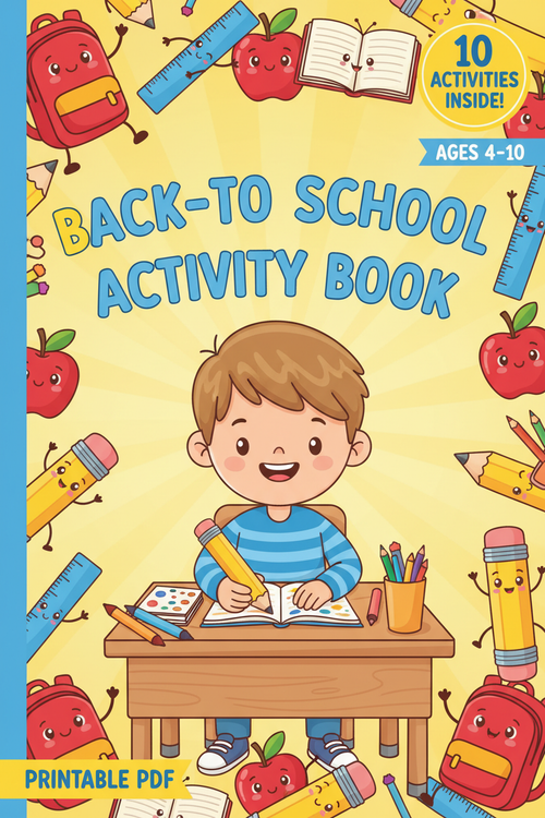 Back-to-School Activity Book Cover