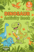 Dinosaur Activity Book Cover